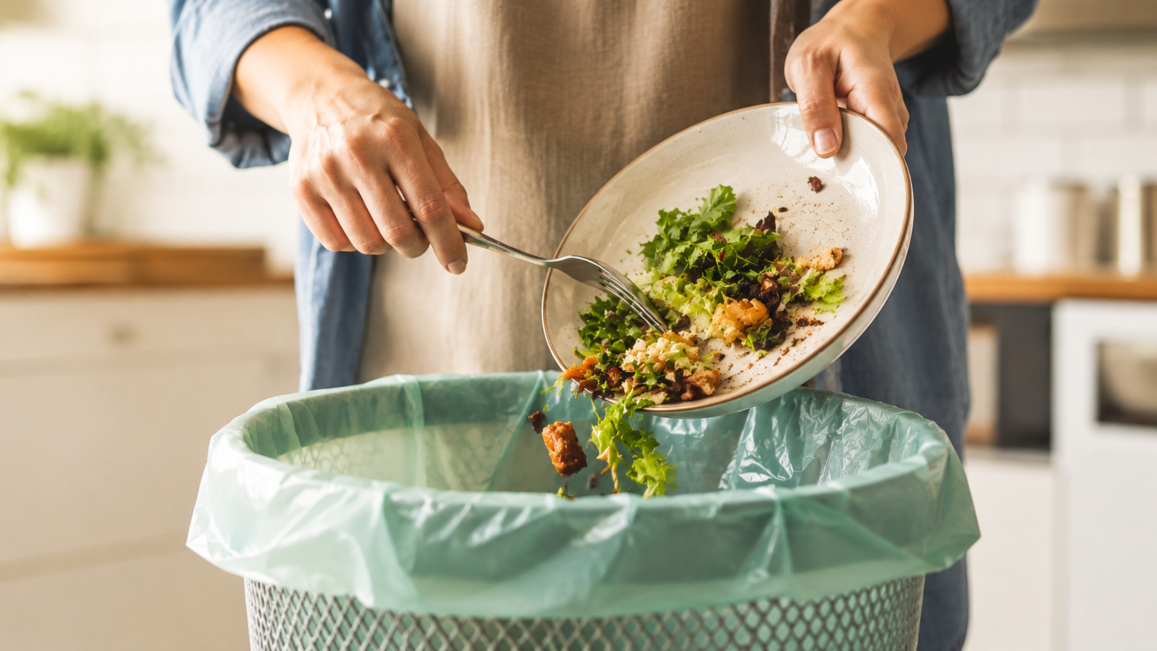 Food in trash