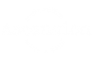 ascension coffee logo - white